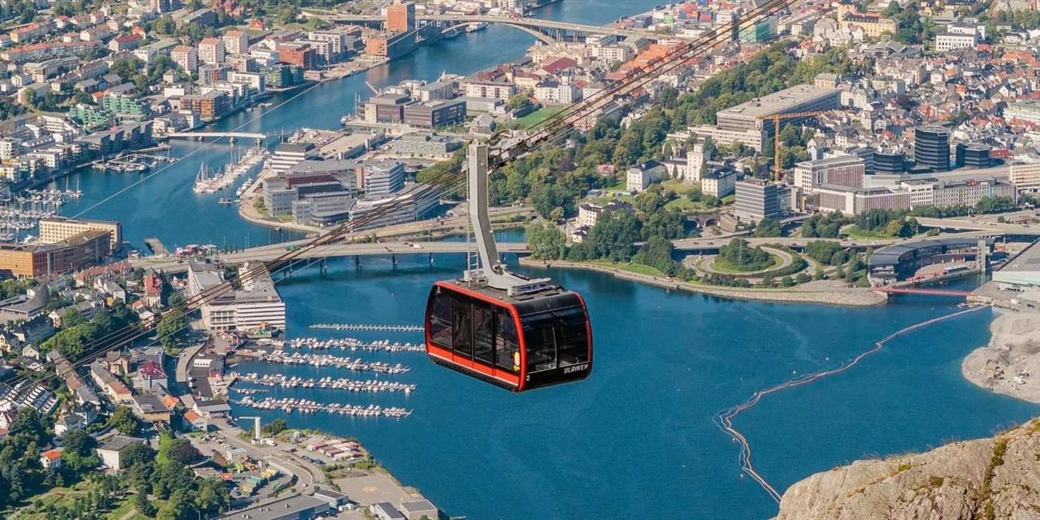 Bergen - lanovkou na nejvyšší ze sedmi vrcholů