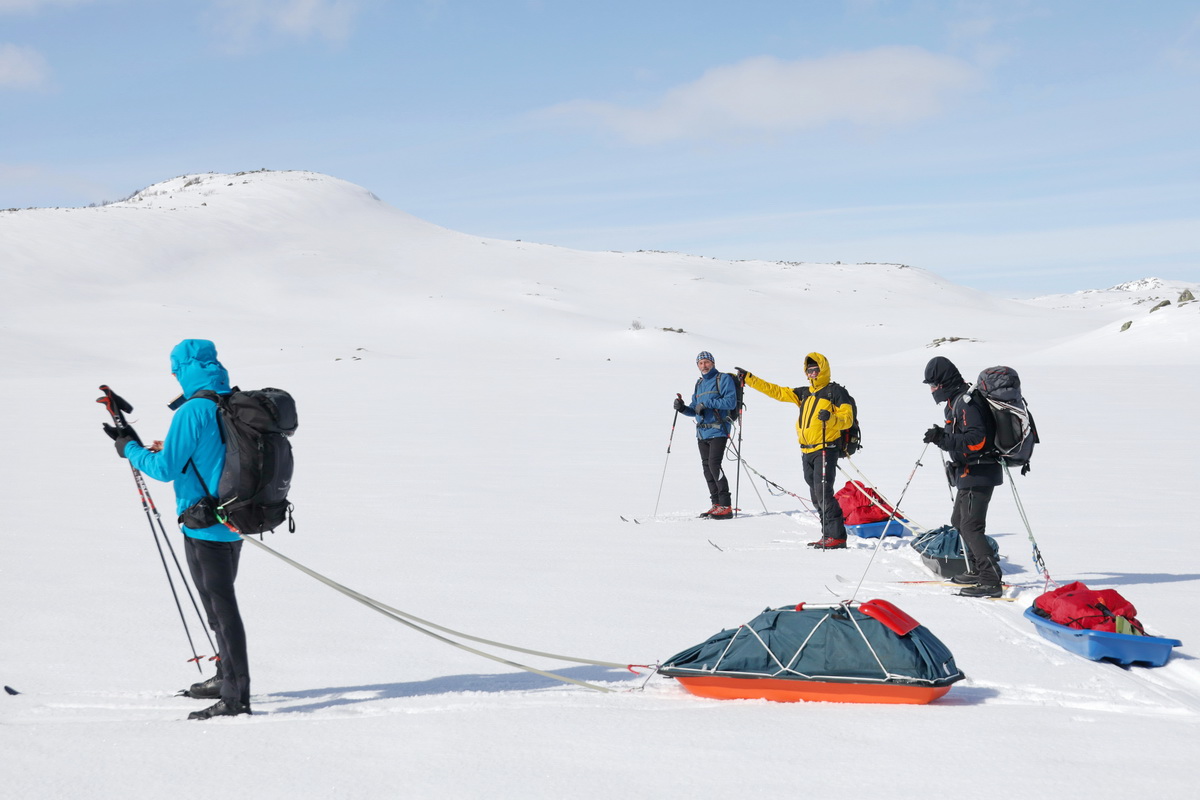 Na běžkách přes Hardangervidu
